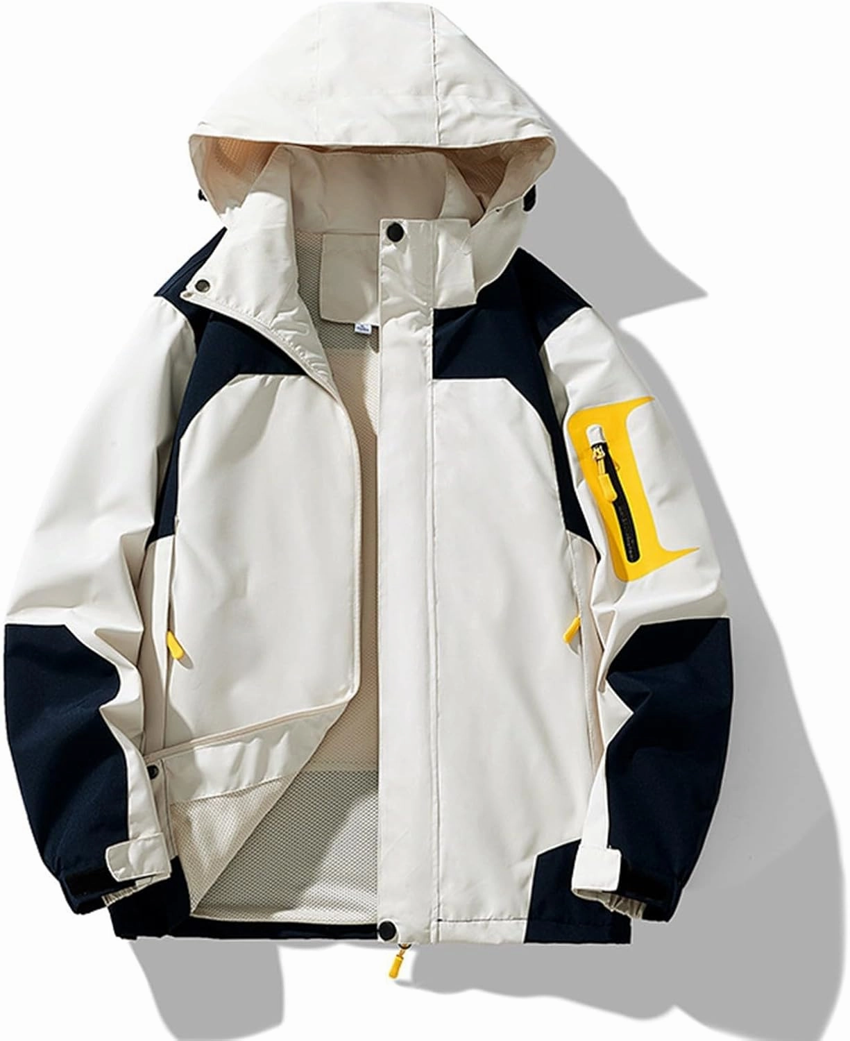 Rain Jacket Men Light Waterproof Rain Coats Ponchos Sun Protective Outdoor Jacket with Hooded