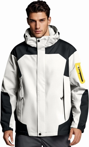 Rain Jacket Men Light Waterproof Rain Coats Ponchos Sun Protective Outdoor Jacket with Hooded