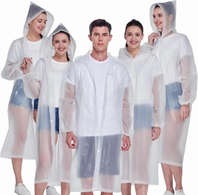 Rain Ponchos for Adults(2-5pcs),Lightweight Rain Coat,Raincoat for Women Men Raincoat