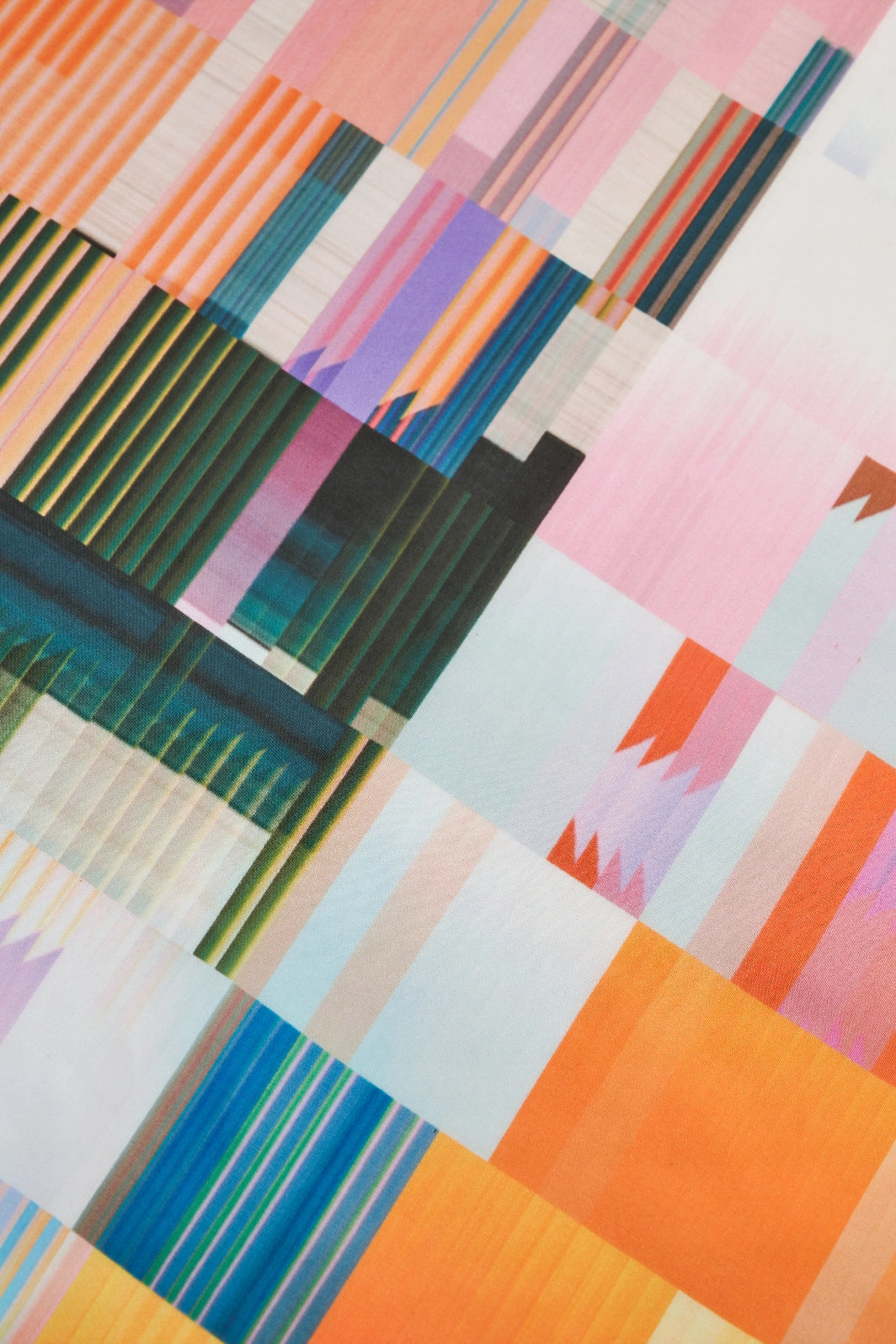 RAINBOW CUBE COTTON SILK SCARF