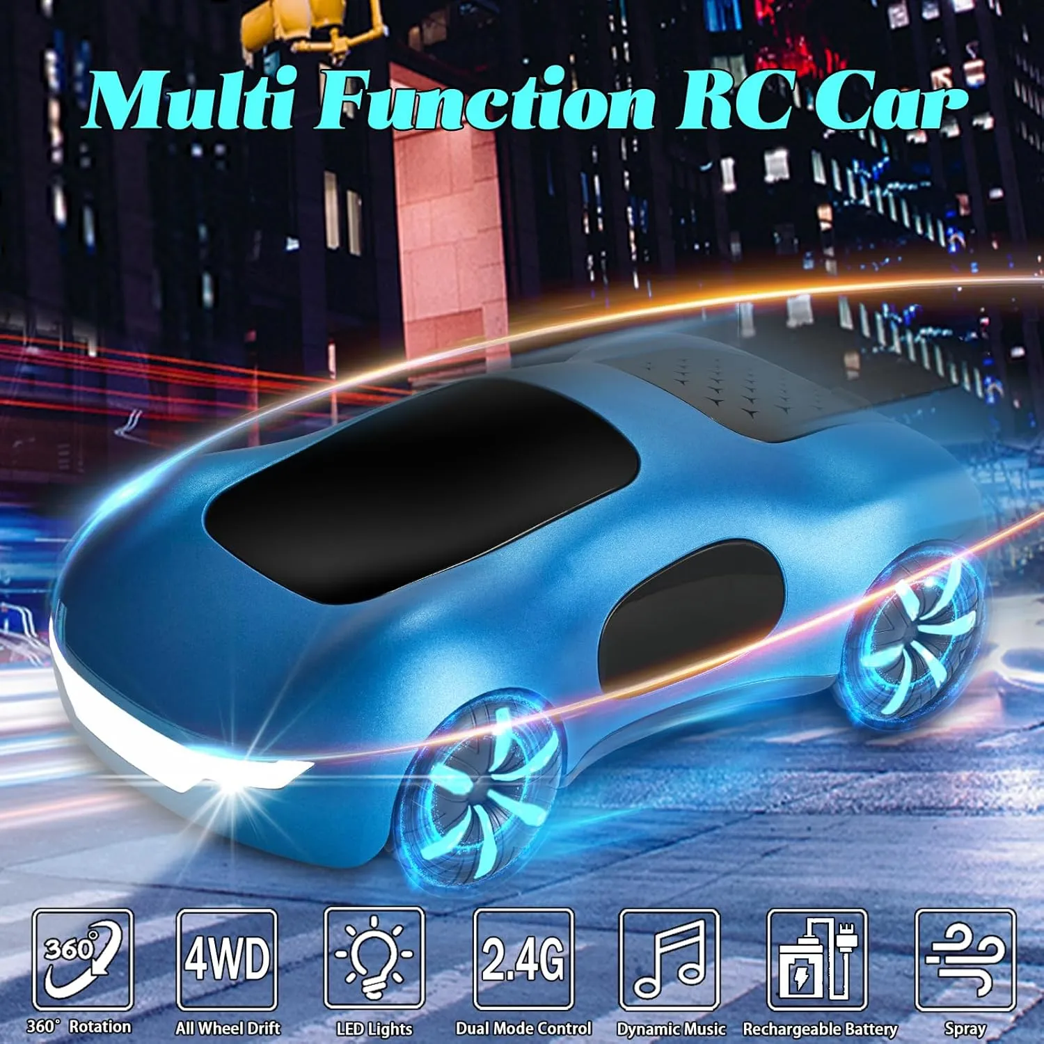 RC Drift Car, Remote Control Cars for Adults 1/14 2.4Ghz Gesture Drift Stunt Cars RC Cars Dual Spray RC Drift Car High Speed Drift Remote Control Cars for Adults Boys Girls Kids