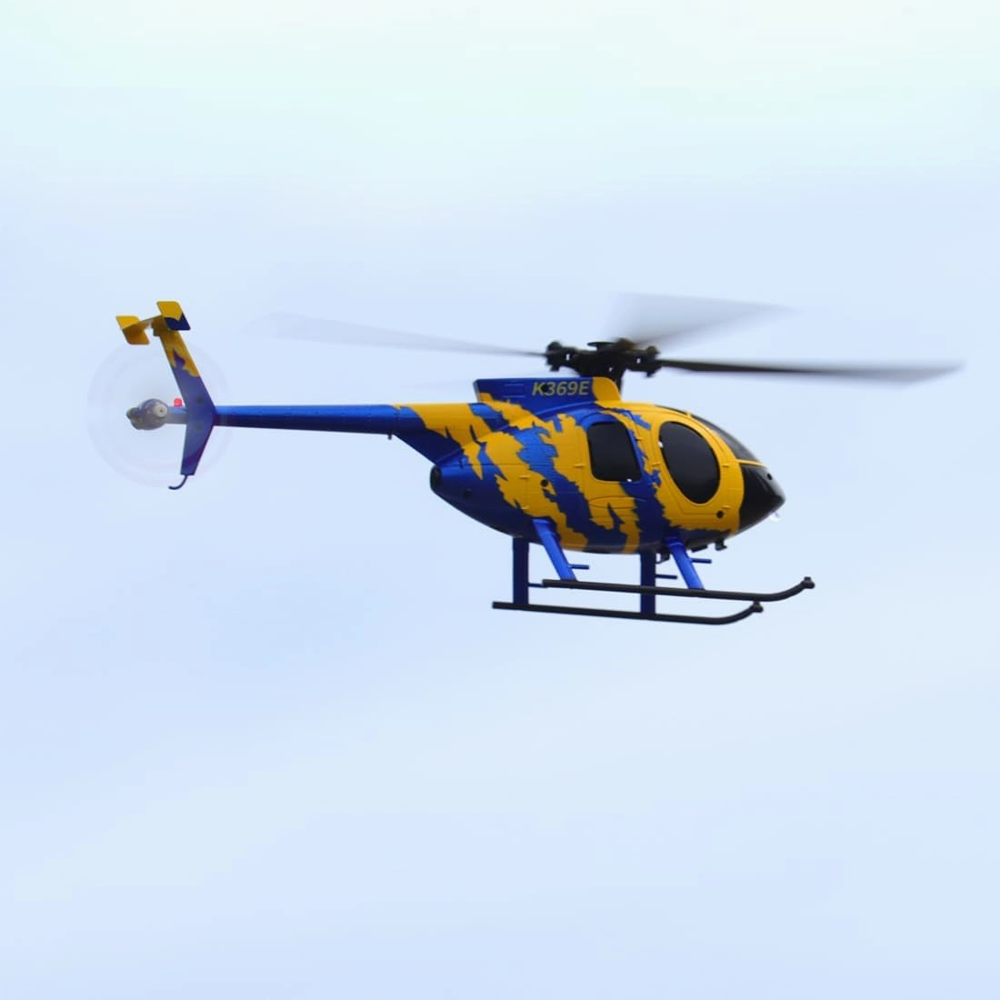 RC ERA C184 MD500 RC Helicopter for Adult, 2.4G 4CH 6-Axis No Aileron Remote Control Helicopter, Ultra-Stable Flight RC Aircraft with Optical Sensor & Upgraded Transmitter - 2 Battery