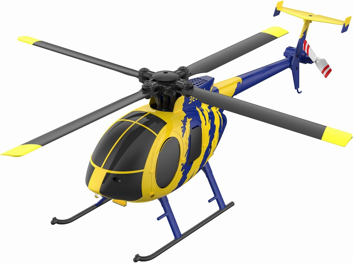 RC ERA C184 MD500 RC Helicopter for Adult, 2.4G 4CH 6-Axis No Aileron Remote Control Helicopter, Ultra-Stable Flight RC Aircraft with Optical Sensor & Upgraded Transmitter - 2 Battery