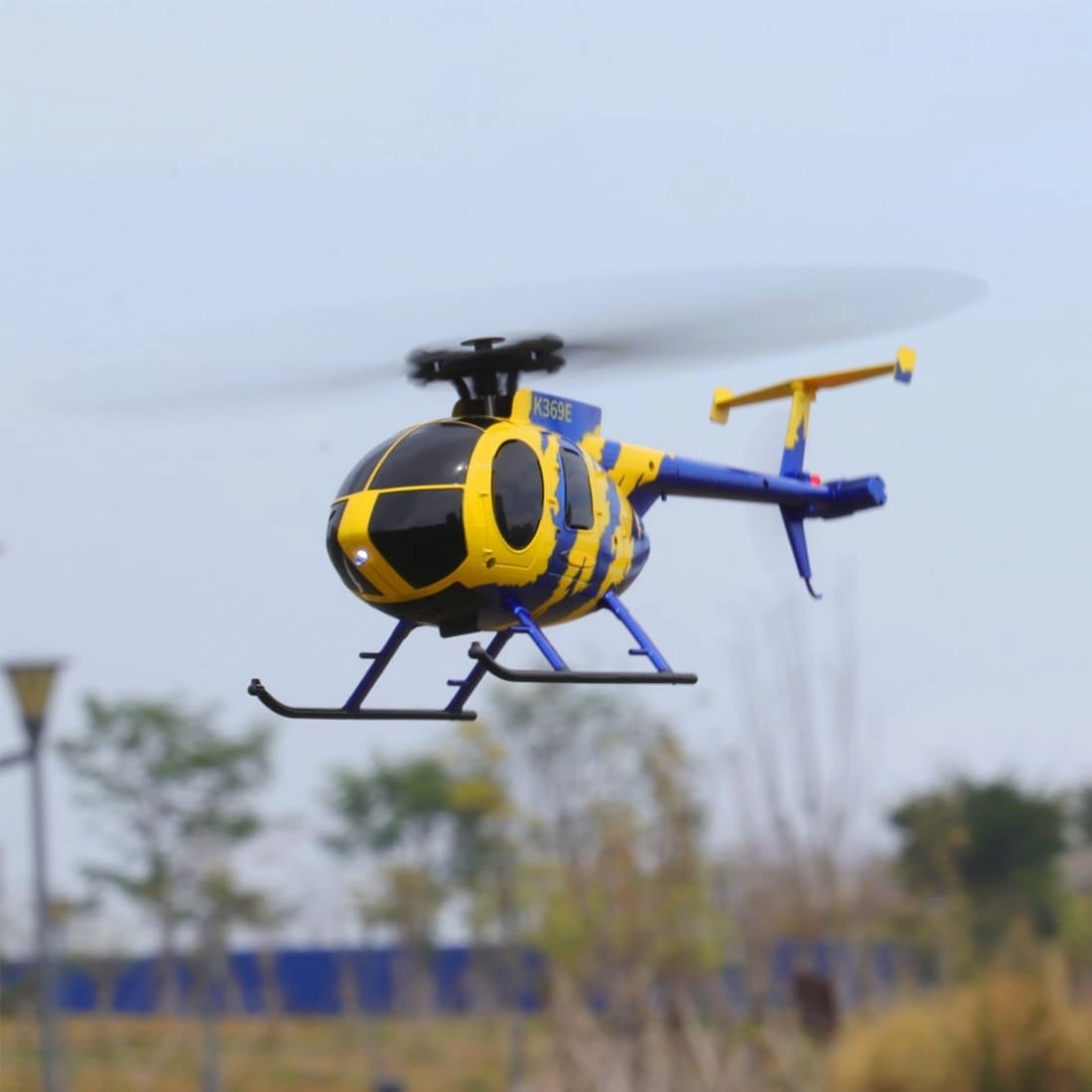 RC ERA C184 MD500 RC Helicopter for Adult, 2.4G 4CH 6-Axis No Aileron Remote Control Helicopter, Ultra-Stable Flight RC Aircraft with Optical Sensor & Upgraded Transmitter - 2 Battery