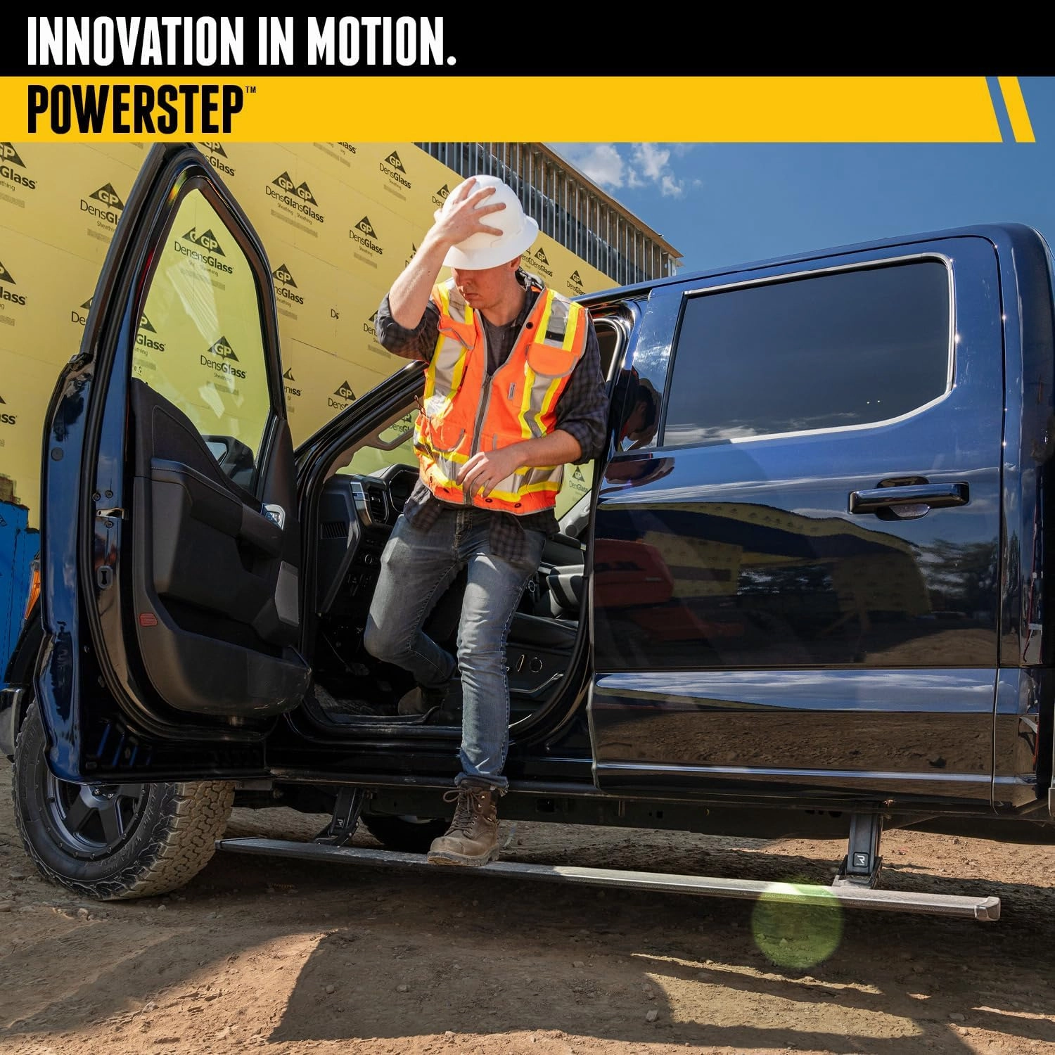 RealTruck AMP Research PowerStep Power Running Boards with LED Step Lights for 2015 - 2019 Chevrolet/GMC Silverado/Sierra 2500HD/3500HD - Electric Powerstep & Retractable Truck Steps