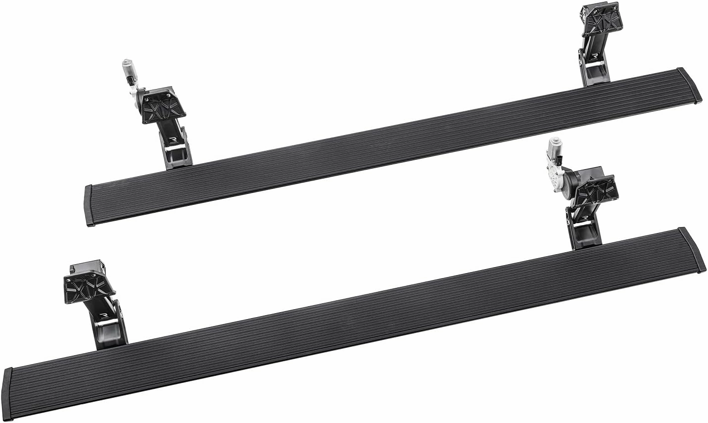 RealTruck AMP Research PowerStep Power Running Boards with LED Step Lights for 2015 - 2019 Chevrolet/GMC Silverado/Sierra 2500HD/3500HD - Electric Powerstep & Retractable Truck Steps