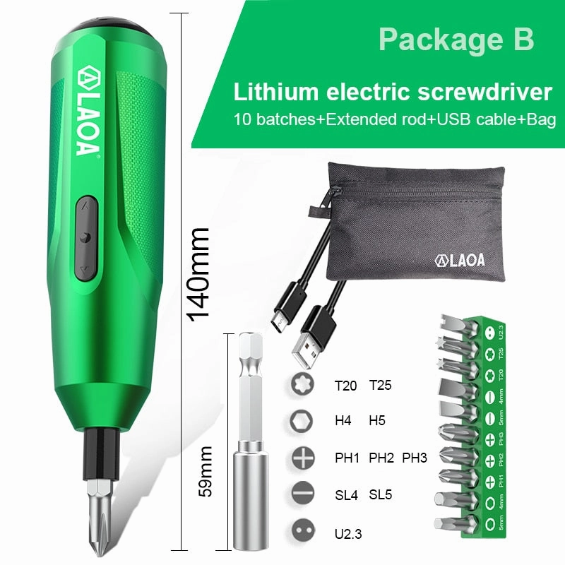 Rechargeable Cordless Screwdriver Set