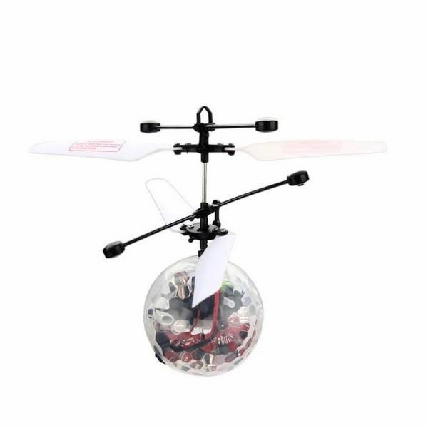 Rechargeable Flashing LED Light Hand-Controlled Infrared Induction Mini RC Flying Ball Toy for Kids Teenagers Indoor and Outdoor Games