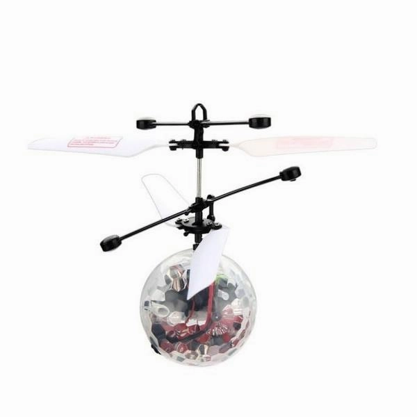 Rechargeable Flashing LED Light Hand-Controlled Infrared Induction Mini RC Flying Ball Toy for Kids Teenagers Indoor and Outdoor Games