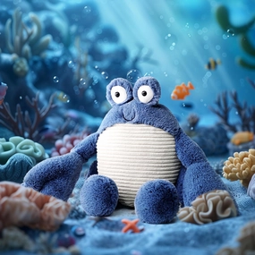 RECUR Plush Callinectes Sapidus Crab Stuffed Animals,Soft Plushie,12 Inches,Adorable Gift for All Ages