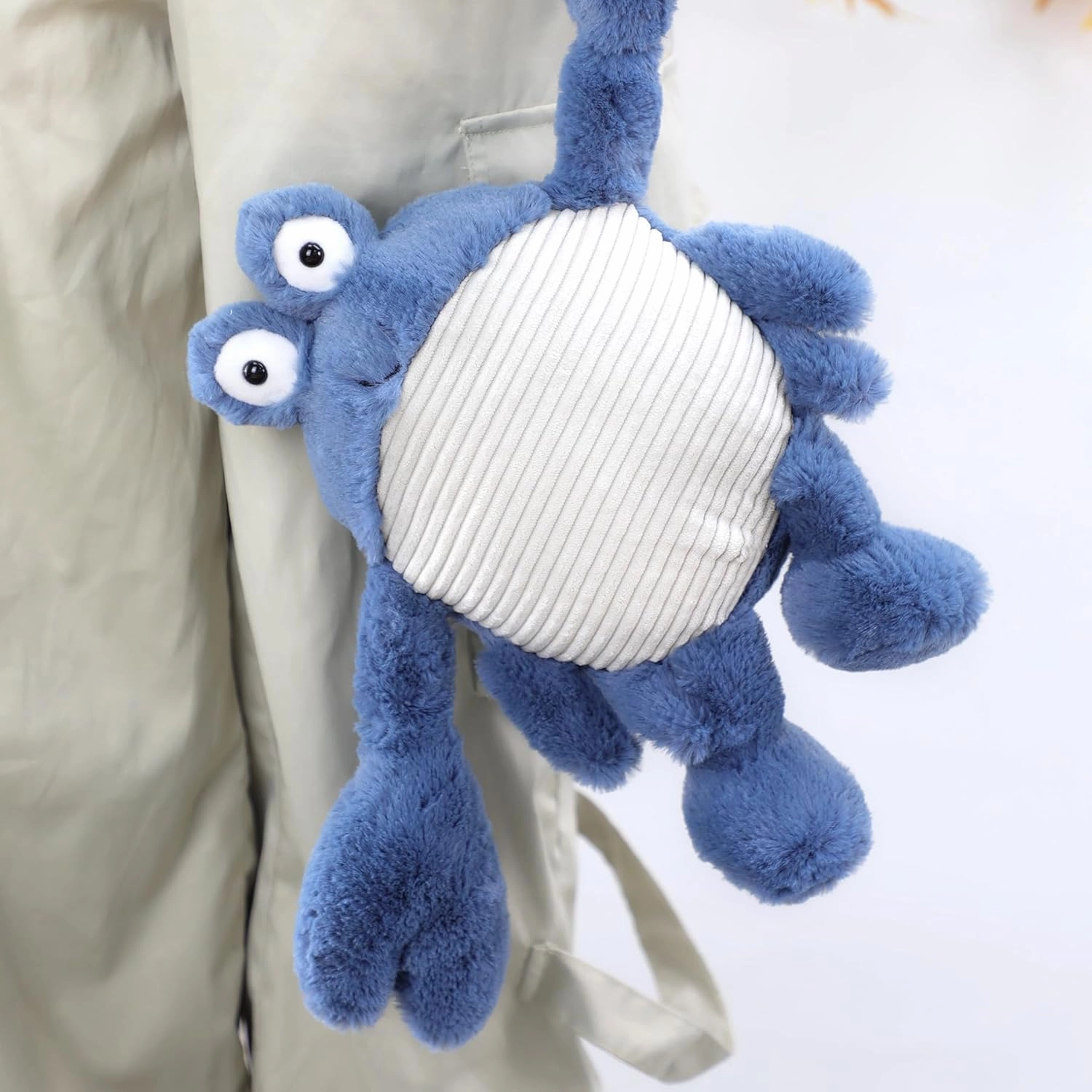 RECUR Plush Callinectes Sapidus Crab Stuffed Animals,Soft Plushie,12 Inches,Adorable Gift for All Ages