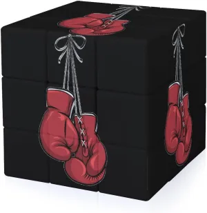 Red Boxing Gloves Adults 3x3x3 Color-Matching Smooth Fully Printed Cube Gift