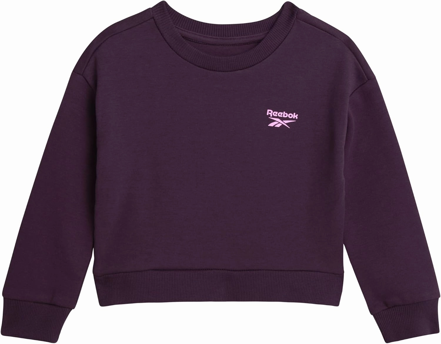 Reebok Baby Girls Pants Set - 2 Piece Cozy Fleece Crewneck Sweatshirt and Girls Leggings for Toddlers and Little Kids (2T-6X)