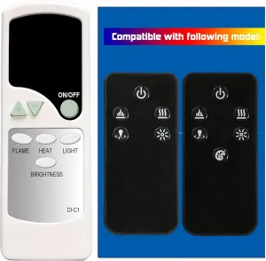 Replacement for Dimplex Revillusion Electric Log Set Fireplace Heater Remote Control