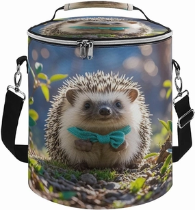 Reusable Cooler Bags, Lovely Hedgehog Printed Camping Cooler Bags,Multi-Purpose Cooler Bags,Cooler Bags for Adults
