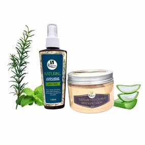 Ribon's Natural Hair Strengthening Lotion – Mint Scent, 130ml, Hair Repair Treatment – Deep Conditioning & Strengthening Formula (300g)