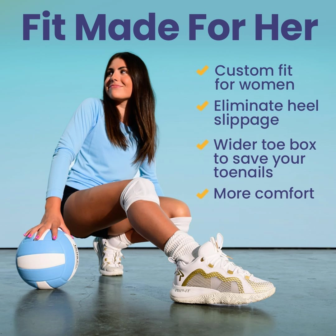 RIP-IT Women’s Future Court Volleyball Shoes, VERT Certified, Go Half Size Up