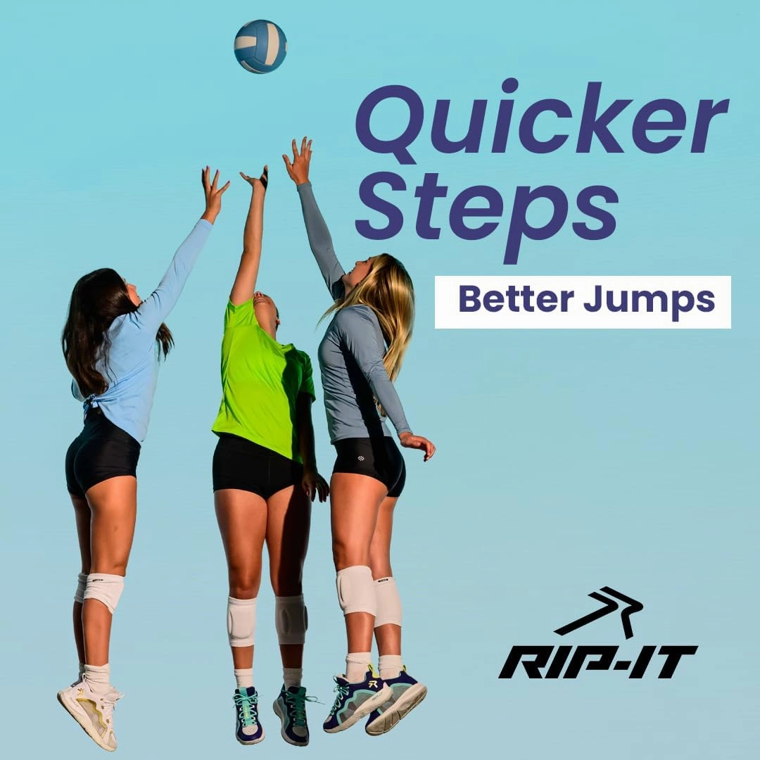 RIP-IT Women’s Future Court Volleyball Shoes, VERT Certified, Go Half Size Up