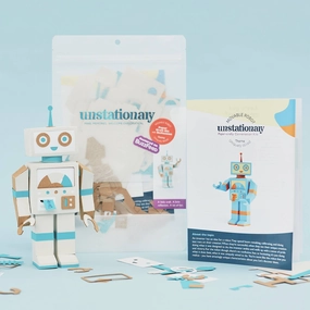 Robot Paper-craft Kit with Reflection: Theme: Uniquely Wired