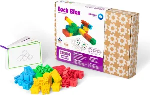 Roylco STEAM Lock Blox Building Kit - Steam Learning Building Blocks for Kids - Stem Engineering Building Toy
