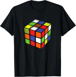 Rubiks Cuber Speed Cubing 80's Vintage 3x3 Cube Game Puzzle T-Shirt