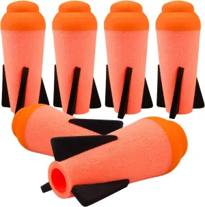 Ruibytree 6 Packs Mega Missile Refill for Nerf N-Strike Elite Series, Compatible Darts Mega Missile Refill Bullets Foam Rockets for Nerf Party