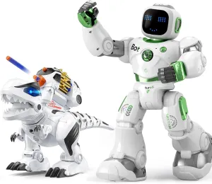 Ruko 1088 Green Robot and 8809 Remote Control Dinosaur