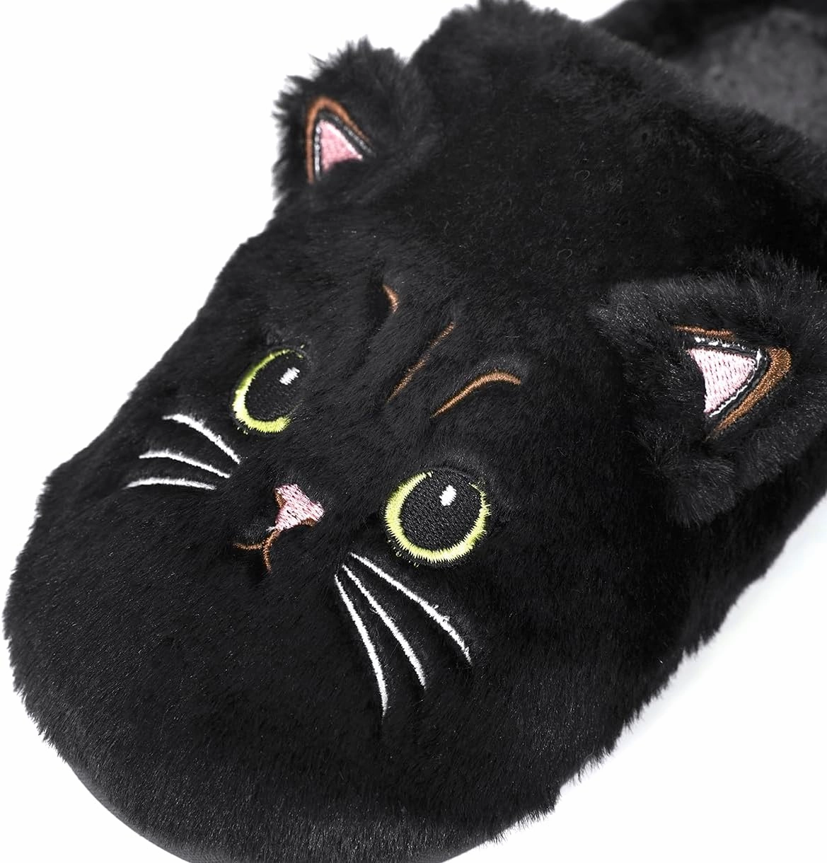 Rungion Cute Cat Sheep House Slippers for Women Men Fluffy Plush Slippers Cozy Soft Memory Foam Indoor Shoes Non-slip Winter