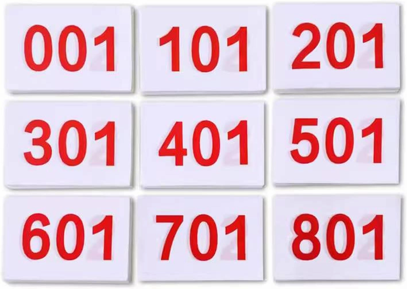 Running Race Bibs Athlete Number Reusable Tear Resistant Waterproof Numbered Bibs