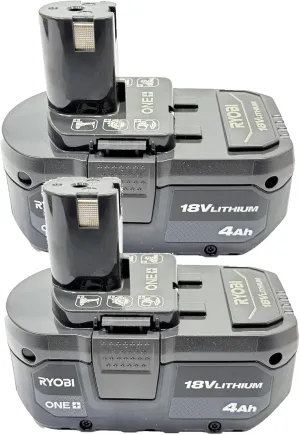 RYOBI 18-Volt ONE  Lithium-Ion 4.0 Ah High Capacity Battery (2-Pack)