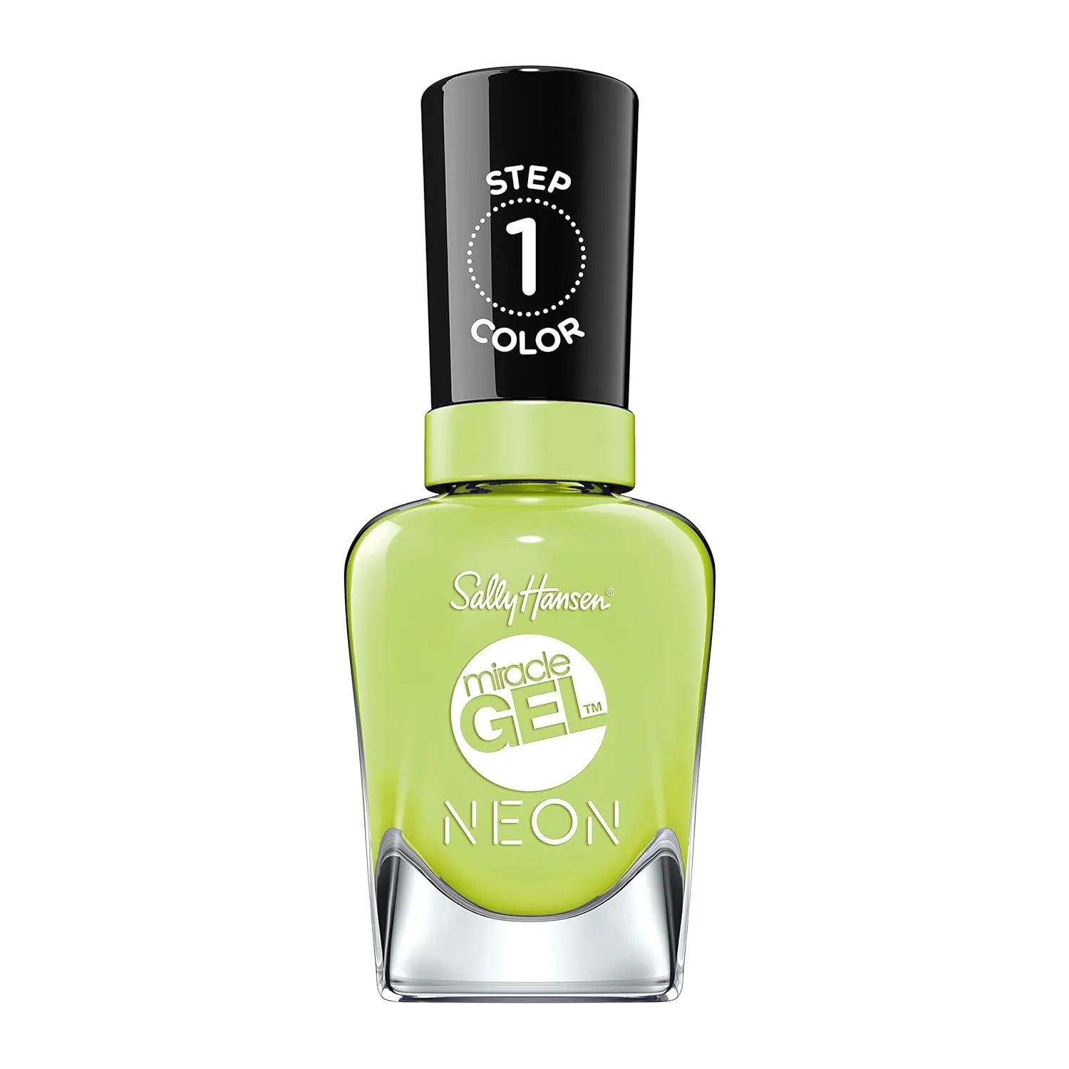 Sally Hansen Miracle Gel™, Electri-Lime, Long Lasting, Gel-Like Formula, No UV Lamp Needed, Green Nail Polish