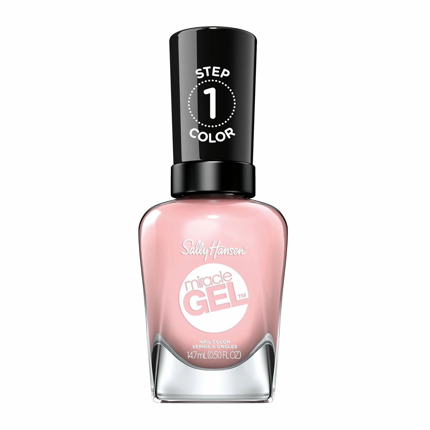 Sally Hansen Miracle Gel™, Regal Rosé, Long Lasting, Gel-Like Formula, No UV Lamp Needed, Pink Nail Polish