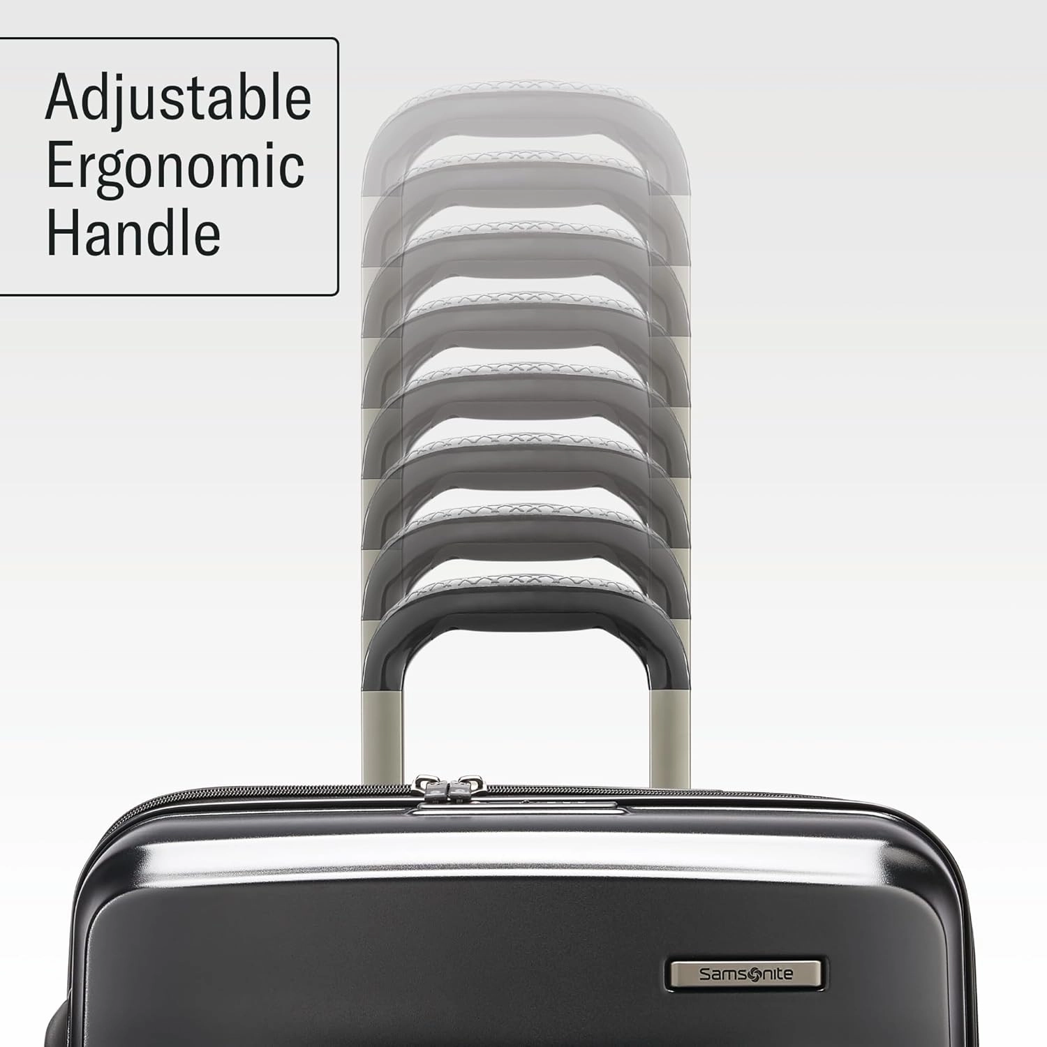 Samsonite Octiv Lightweight Hardshell 20-Inch Carry-On Luggage -Durable & Impact Resistant, 360° Aero Trac Spinner Wheels, Adjustable Telescopic Handle, Expandable Suitcase, TSA Approved Lock - Black