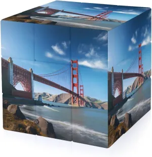San Francisco Golden Gate Bridge Adults 3x3x3 Color-Matching Smooth Fully Printed Cube Gift