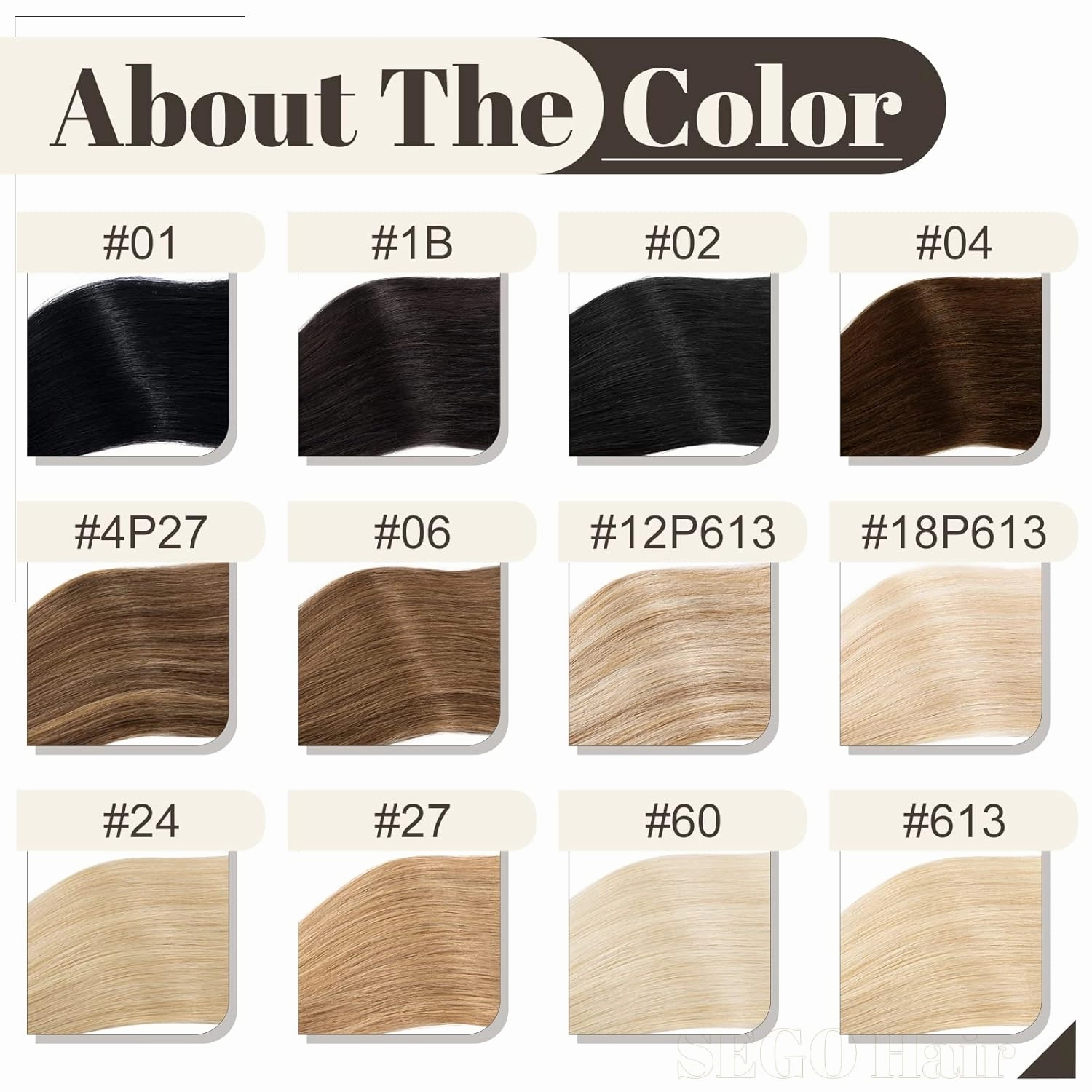 SEGO U Tip Hair Extensions - 100 Strands, 100% Remy Human Hair, Silky Straight, Keratin Fusion Pre-Bonded, #4P27 Medium Brown mix Dark Blonde, 18 inches, 50g