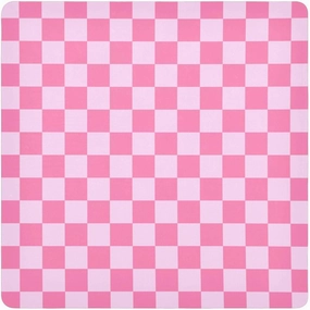 Self-Adhesive Magic Cloth Makeup Bag 21.7 Inch Protective Camera Lens Wrap Multifunctional Magic Storage Cloth Checkered Pink