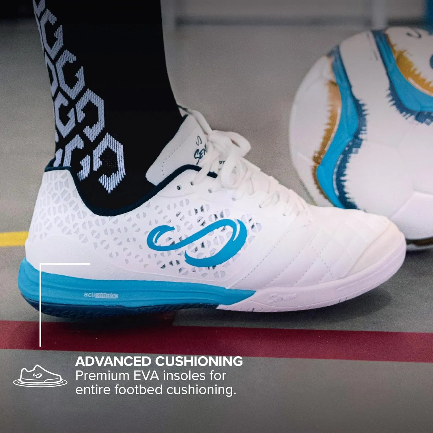 SENDA Ushuaia Pro 2.0 Indoor Soccer, Court, and Futsal Shoes, Unisex, Adult and Youth Sizes