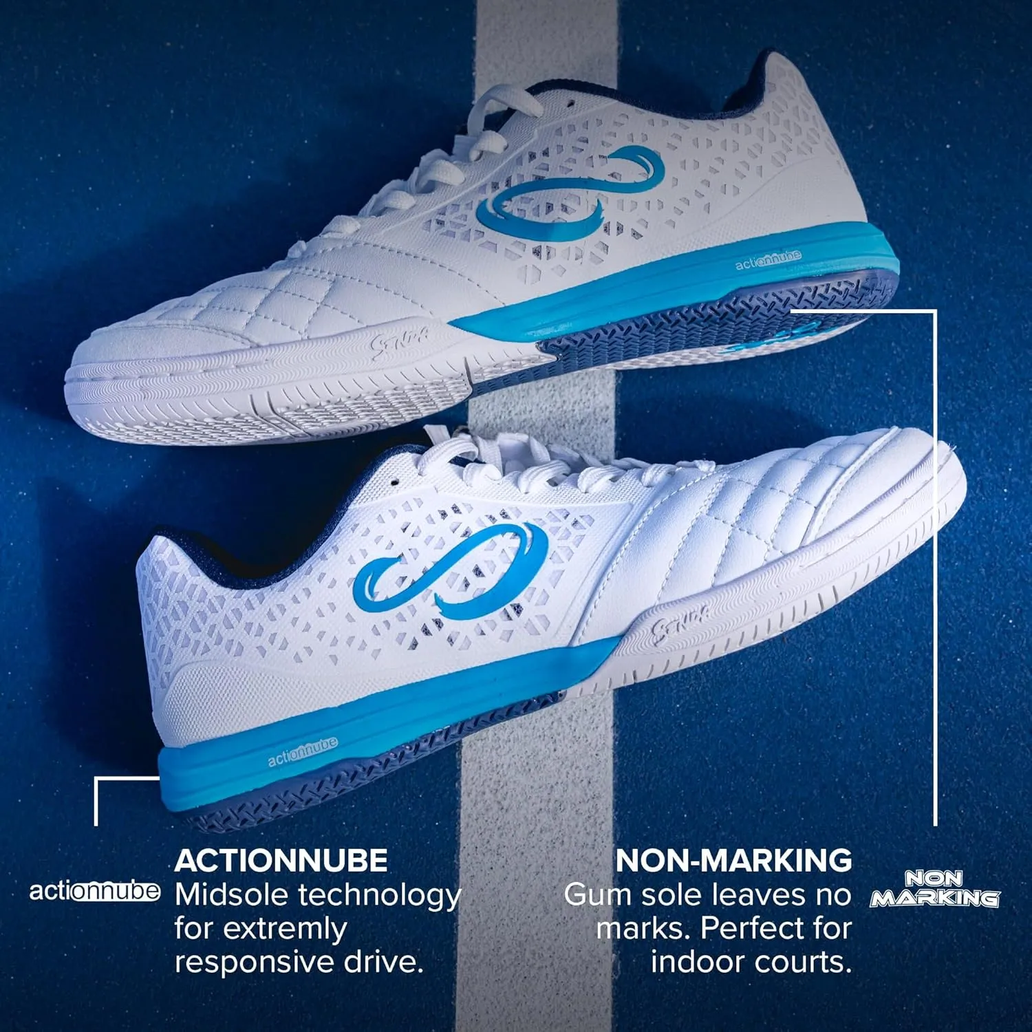 SENDA Ushuaia Pro 2.0 Indoor Soccer, Court, and Futsal Shoes, Unisex, Adult and Youth Sizes