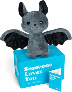 SendAFriend Binks The Bat Stuffed Animal Care Package, Someone Loves You Box, Great Gift for Any Reason (Miss You Notecard)