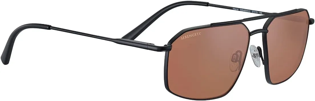 Serengeti - Wayne Square Metal Sunglasses, Polarized, Men and Women, Made in Italy