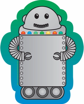SHAPES ETC. Mini Notepad - Robot