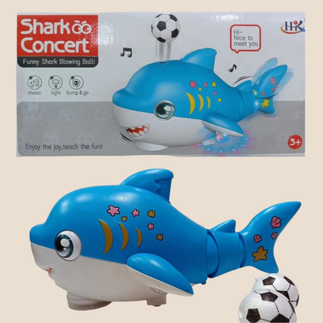 Shark Concert Funny Blowing Ball Toy for Kids (Random Color)
