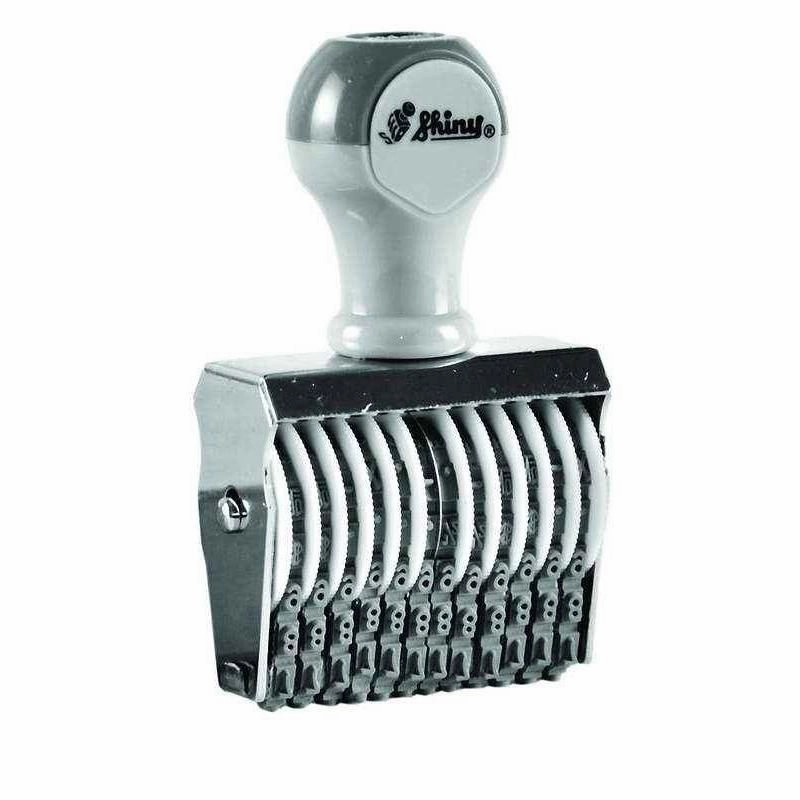 Shiny 12 Band Number Stamp 4mm N412