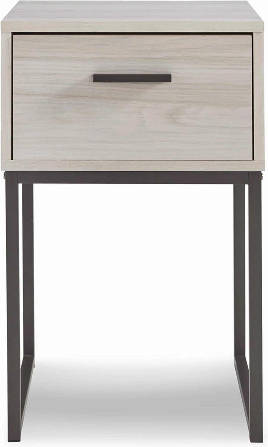 Signature Design by Ashley Socalle 1 Drawer Nightstand, 26" Tall, Natural Beige