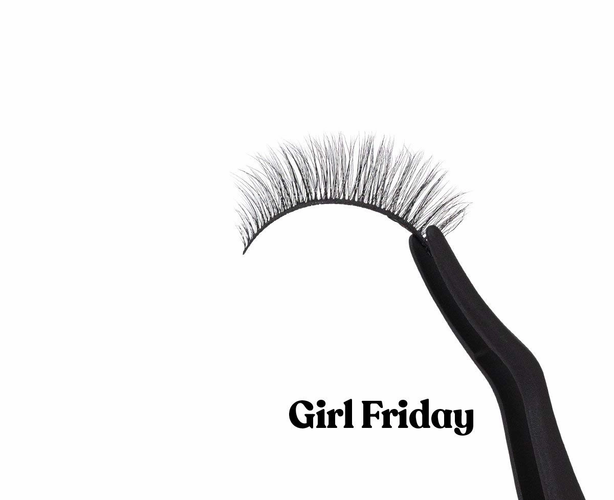 Silly George Girl Series Eyelashes | Luxurious Synthetic Silk, Comfortable, Lightweight, Wind resistant, Easy to Apply, Reusable, Smudge-Free, Grudge-Free Lashes, Cruelty Free & Vegan (Girl Friday)