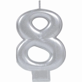 Silver #8 Candle | 1ct