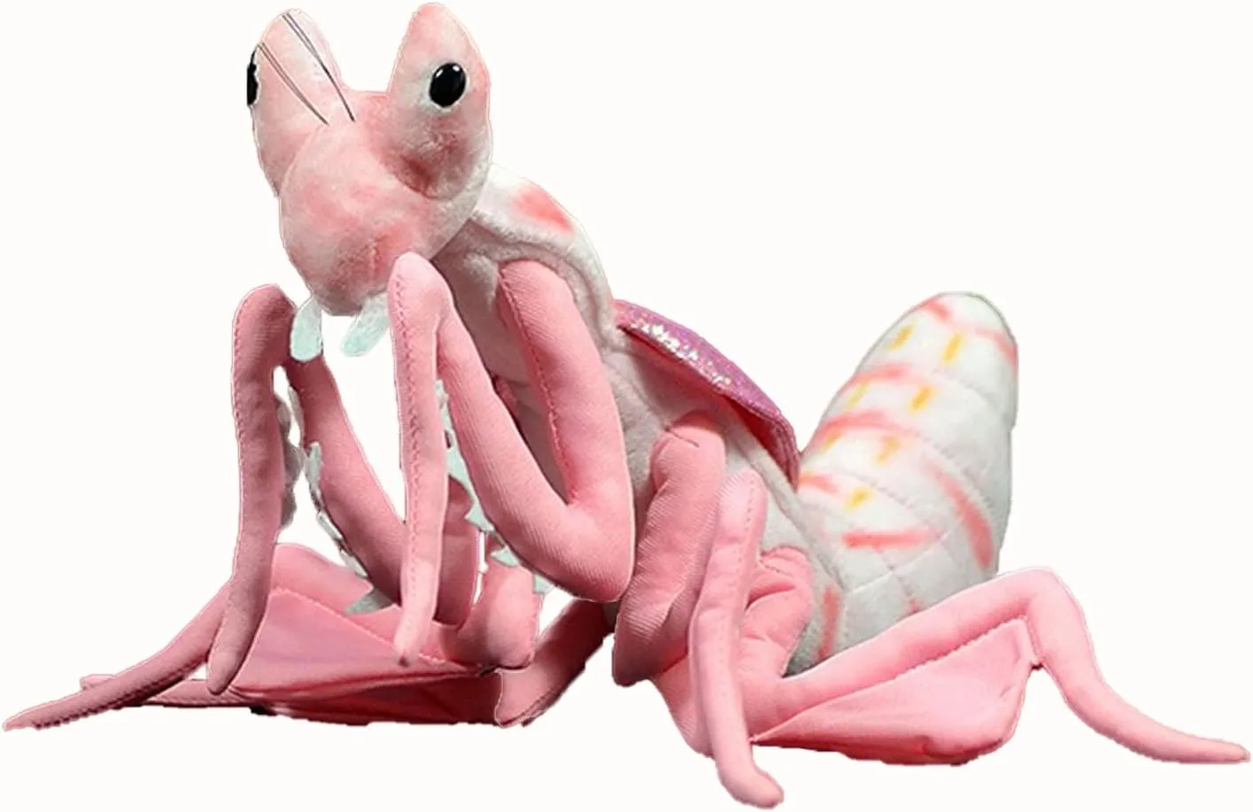 Simulation Pink Orchid Mantis Stuffed Animal 11" Long, Cute Soft Orchid Mantis Plush Toy for Kids Boys and Girls, Stuffed Toy…