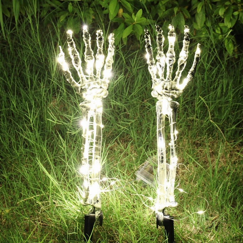 Skeleton Arm Hand LED Light Halloween Party Outdoor Garden  Decorative