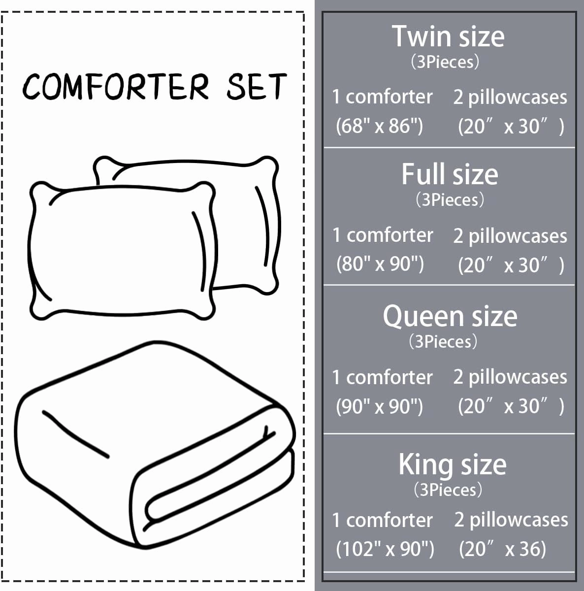 Skull Bedding Set Full Size - Gothic Bedding with Skull & Rose Comforter, Blue & Black Quilt
