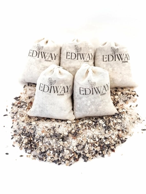 Sleepy Blend Set of 5 Soothing Aromatherapy Rosemary and Lavender Bath Teas with Epsom and Himalayan Pink Salts, Essential Oils, Coconut Milk Powder, Oats, and Dried Florals | Relaxing Gift Idea